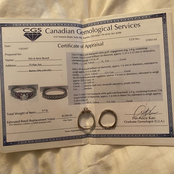 Engagement Ring with Wedding Band - Picture 5 of 5